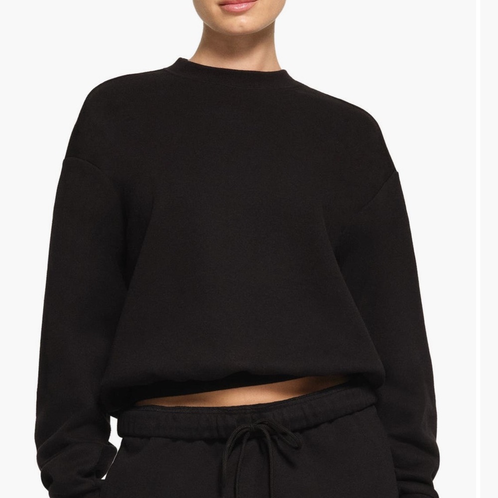 Skims cotton blend fleece classic crew